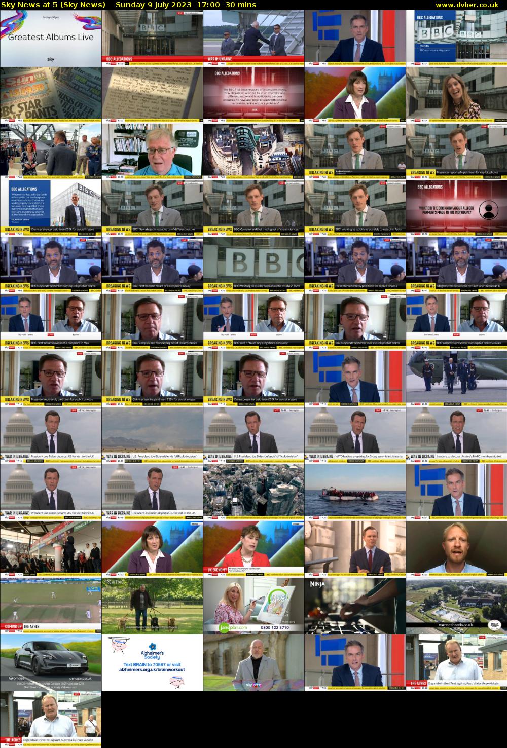 Sky News At 5 (Sky News) Sunday 9 July 2023 17:00 - 17:30