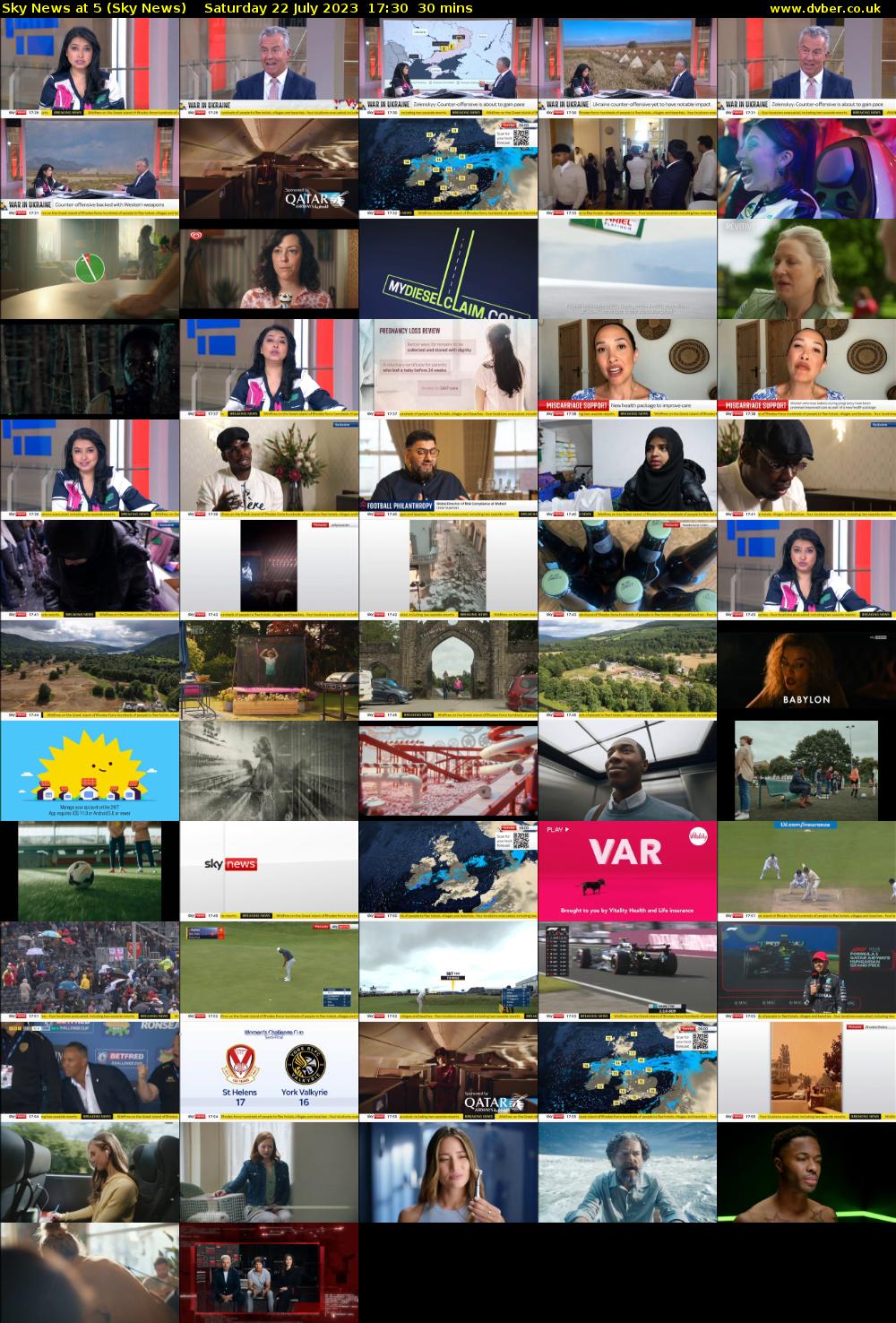 Sky News At 5 (Sky News) Saturday 22 July 2023 17:30 - 18:00