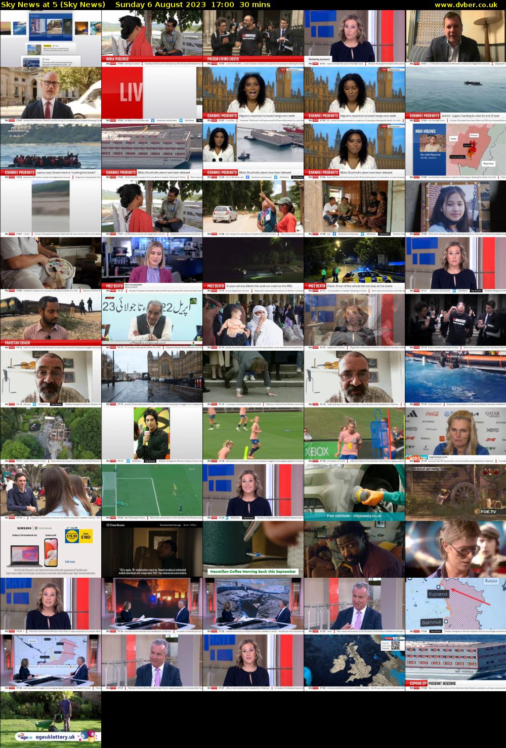Sky News At 5 (Sky News) Sunday 6 August 2023 17:00 - 17:30