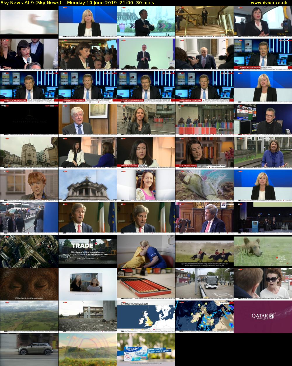 Sky News At 9 (Sky News) Monday 10 June 2019 21:00 - 21:30