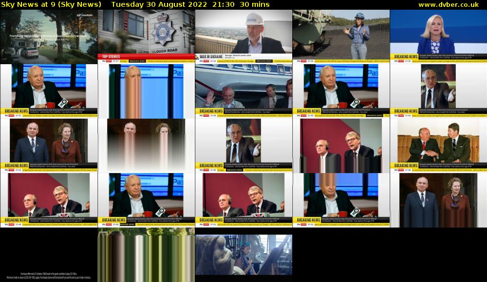 Sky News At 9 (Sky News) Tuesday 30 August 2022 21:30 - 22:00