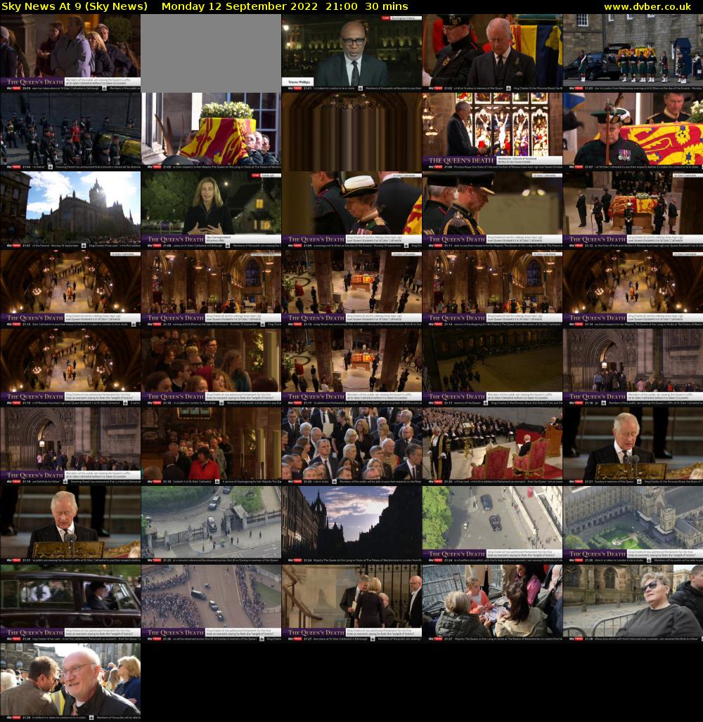 Sky News At 9 (Sky News) Monday 12 September 2022 21:00 - 21:30