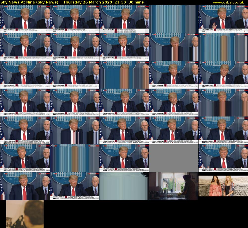 Sky News At Nine (Sky News) Thursday 26 March 2020 21:30 - 22:00