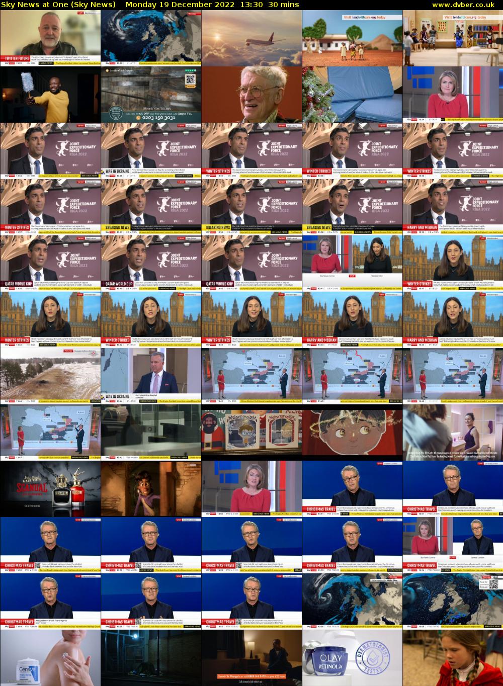 Sky News At One (Sky News) Monday 19 December 2022 13:30 - 14:00