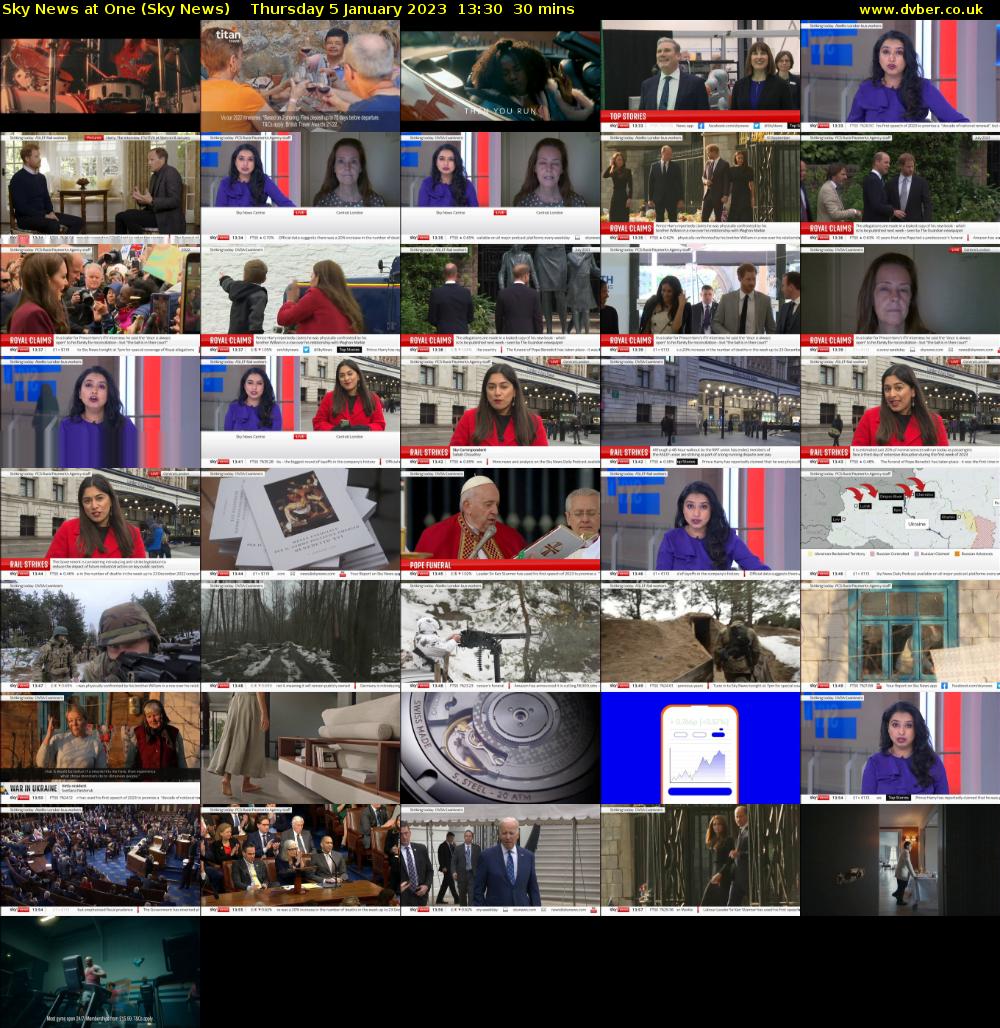 Sky News At One (Sky News) Thursday 5 January 2023 13:30 - 14:00