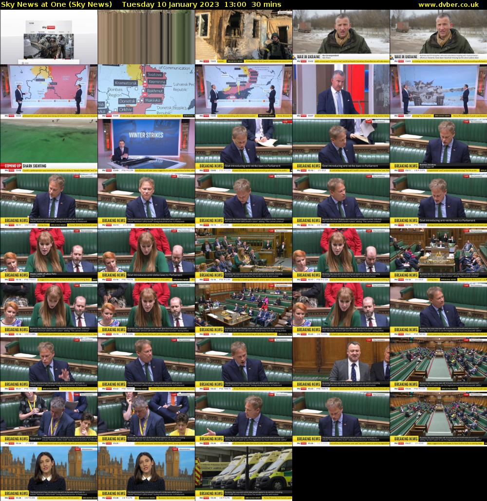 Sky News At One (Sky News) Tuesday 10 January 2023 13:00 - 13:30