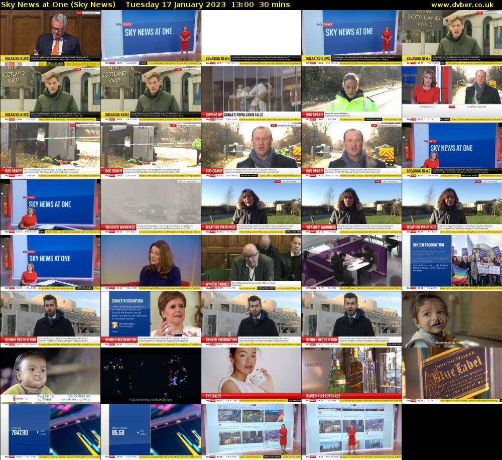 Sky News At One (Sky News) Tuesday 17 January 2023 13:00 - 13:30