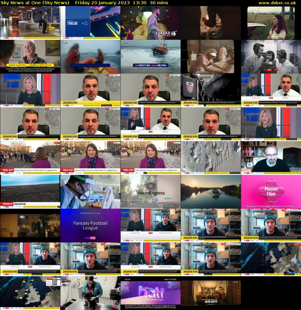 Sky News At One (Sky News) Friday 20 January 2023 13:30 - 14:00