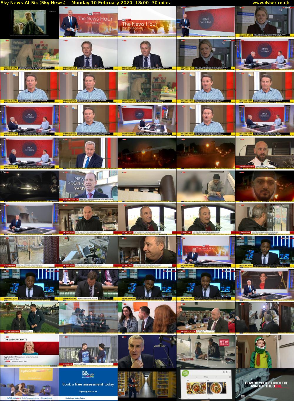 Sky News At Six (Sky News) Monday 10 February 2020 18:00 - 18:30