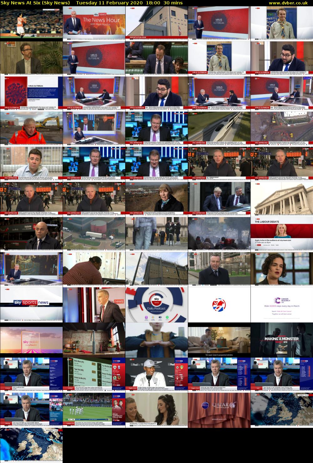 Sky News At Six (Sky News) Tuesday 11 February 2020 18:00 - 18:30