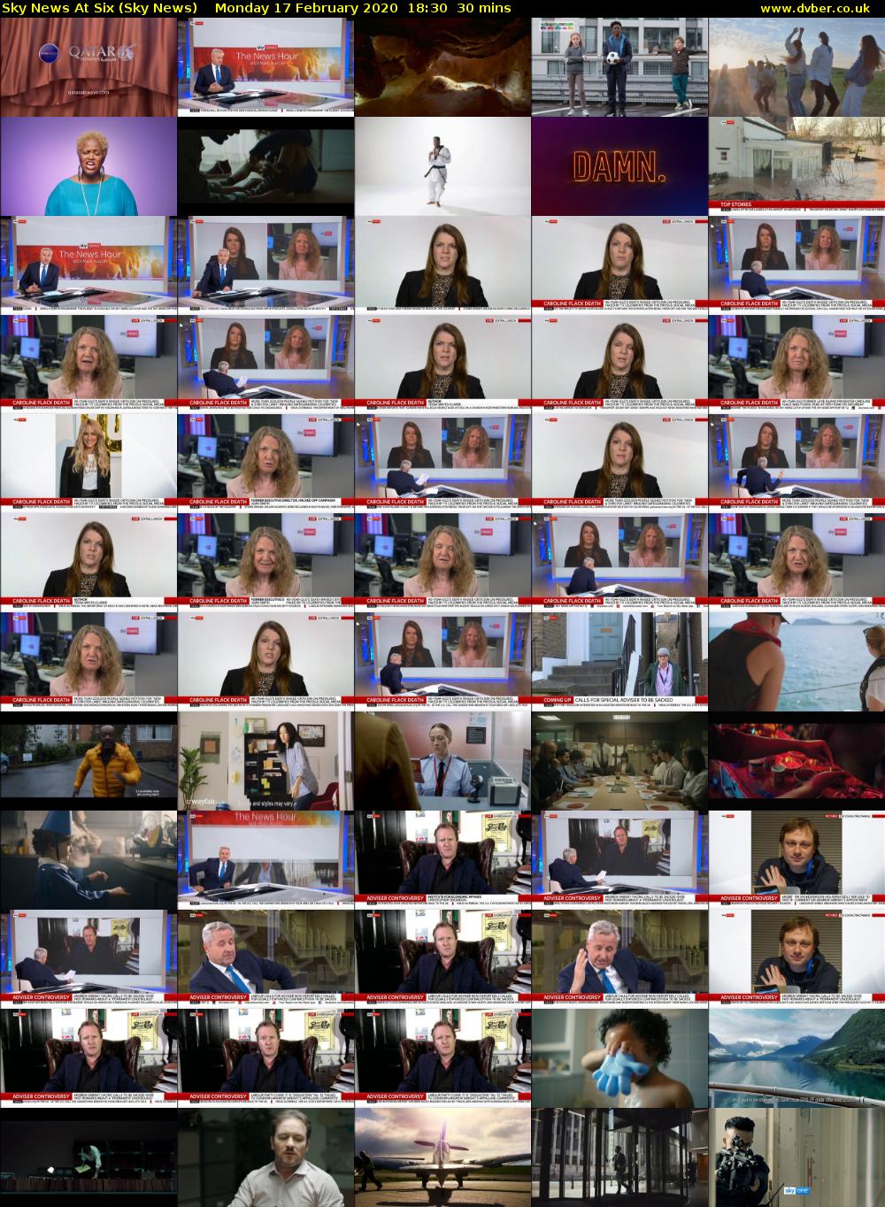 Sky News At Six (Sky News) Monday 17 February 2020 18:30 - 19:00