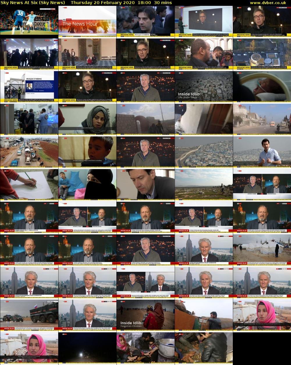 Sky News At Six (Sky News) Thursday 20 February 2020 18:00 - 18:30