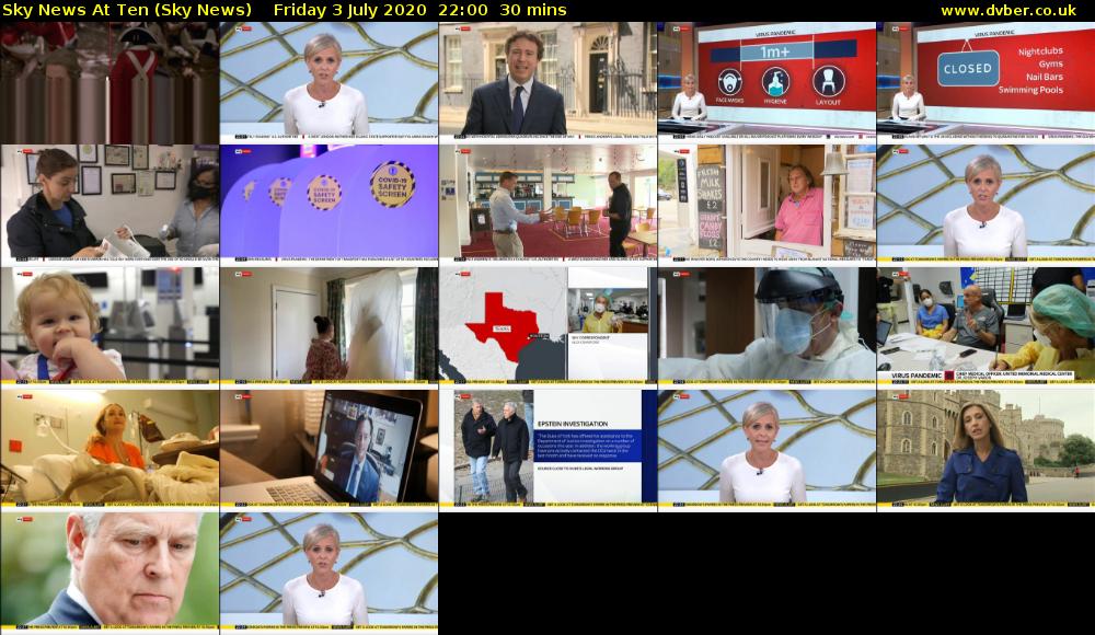 Sky News At Ten (Sky News) Friday 3 July 2020 22:00 - 22:30