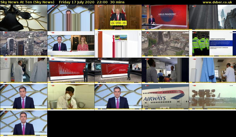 Sky News At Ten (Sky News) Friday 17 July 2020 22:00 - 22:30