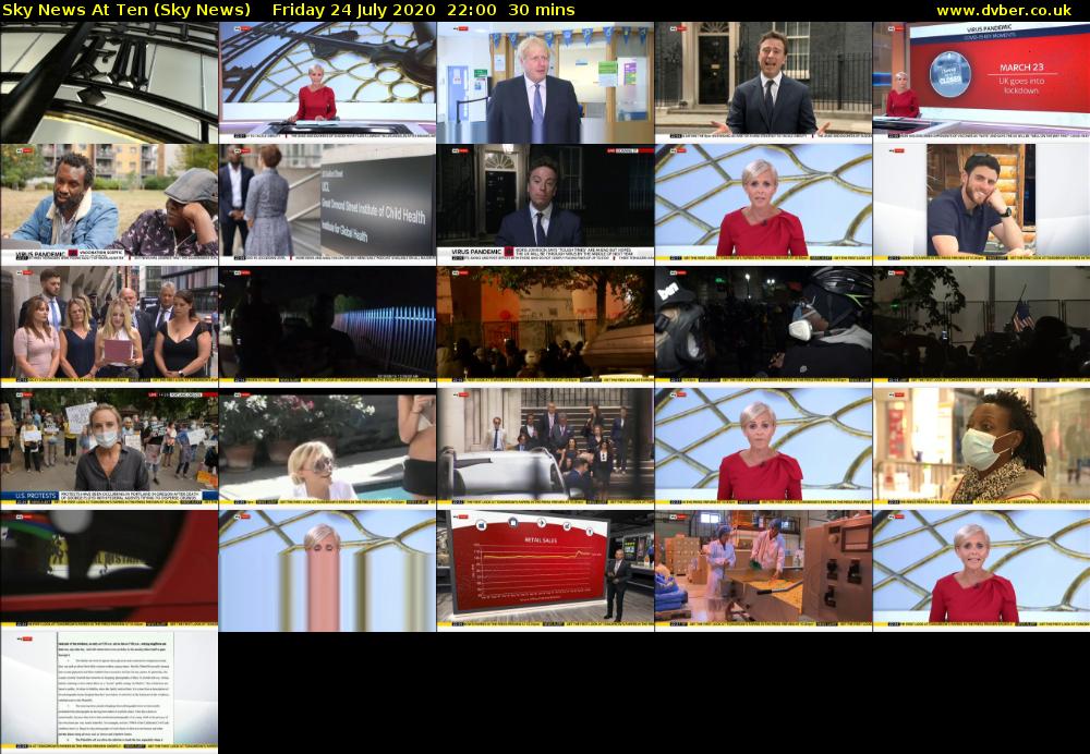 Sky News At Ten (Sky News) Friday 24 July 2020 22:00 - 22:30