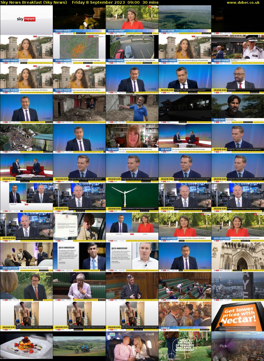 Sky News Breakfast (Sky News) Friday 8 September 2023 09:00 - 09:30