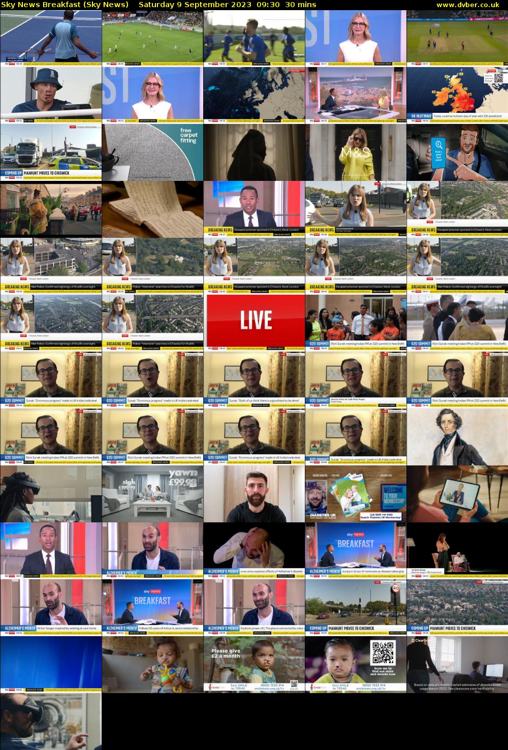 Sky News Breakfast (Sky News) Saturday 9 September 2023 09:30 - 10:00