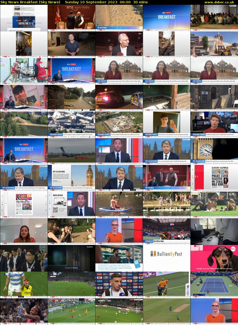 Sky News Breakfast (Sky News) Sunday 10 September 2023 06:00 - 06:30