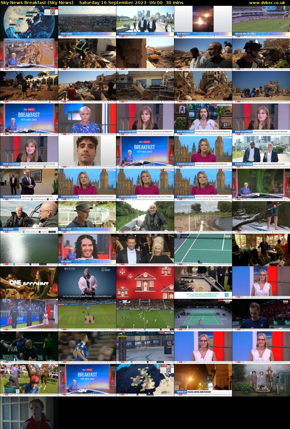 Sky News Breakfast (Sky News) Saturday 16 September 2023 06:00 - 06:30