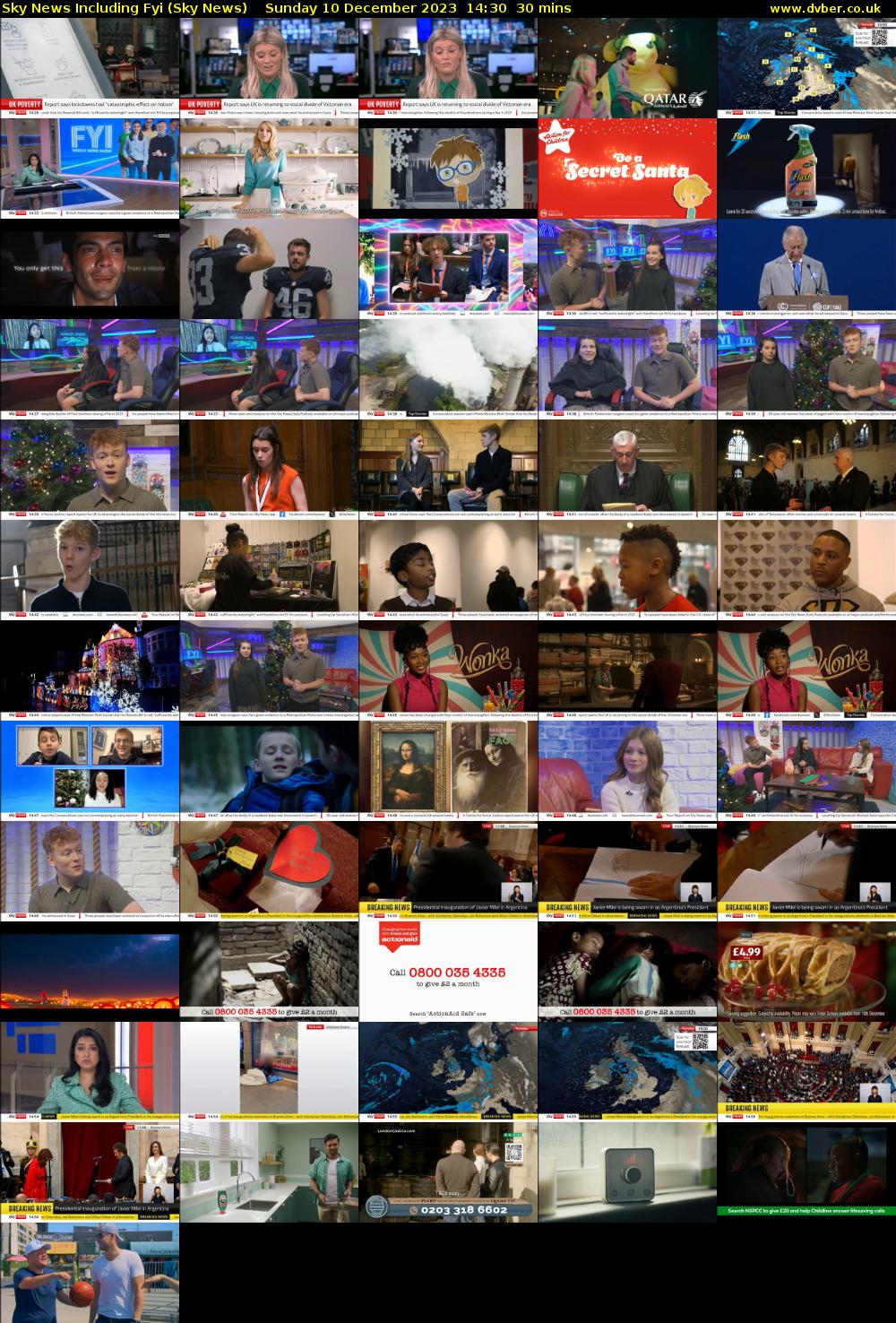 Sky News Including FYI (Sky News) Sunday 10 December 2023 14:30 - 15:00