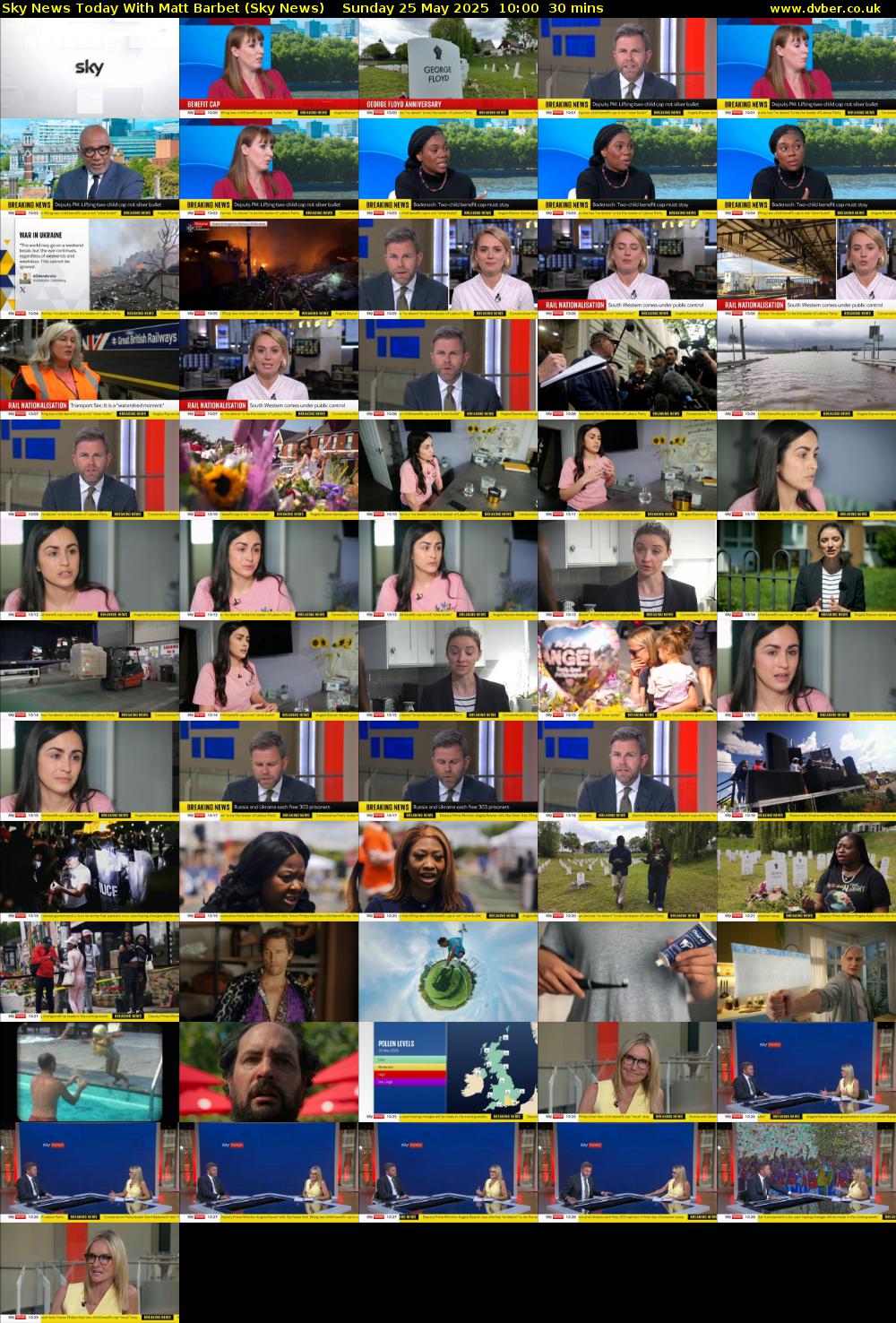 Sky News Today With Matt Barbet (Sky News) Sunday 25 May 2025 10:00 - 10:30