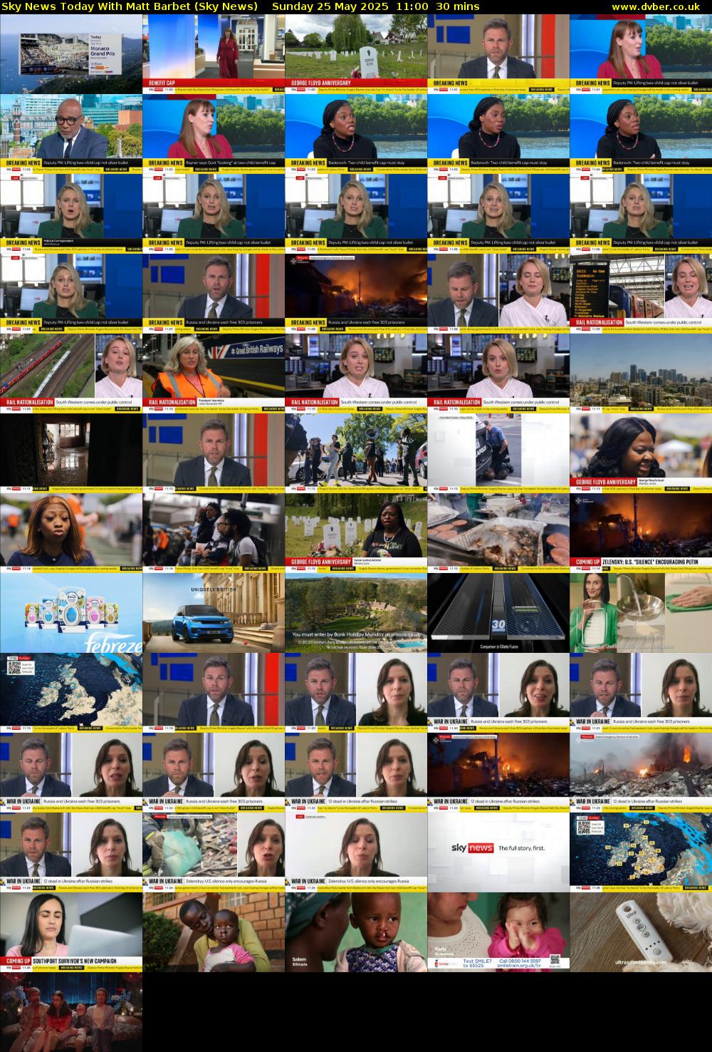 Sky News Today With Matt Barbet (Sky News) Sunday 25 May 2025 11:00 - 11:30