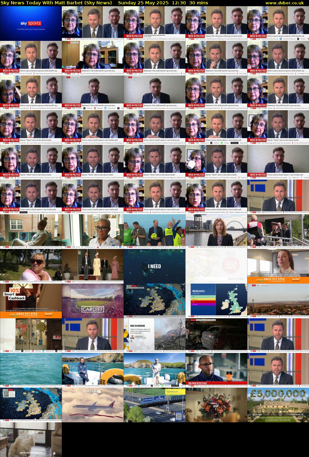 Sky News Today With Matt Barbet (Sky News) Sunday 25 May 2025 12:30 - 13:00