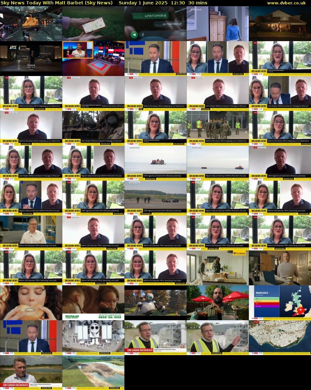 Sky News Today With Matt Barbet (Sky News) Sunday 1 June 2025 12:30 - 13:00