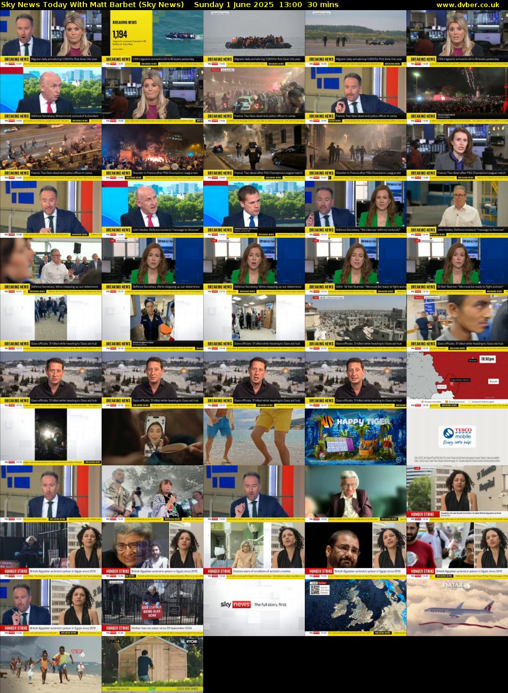 Sky News Today With Matt Barbet (Sky News) Sunday 1 June 2025 13:00 - 13:30