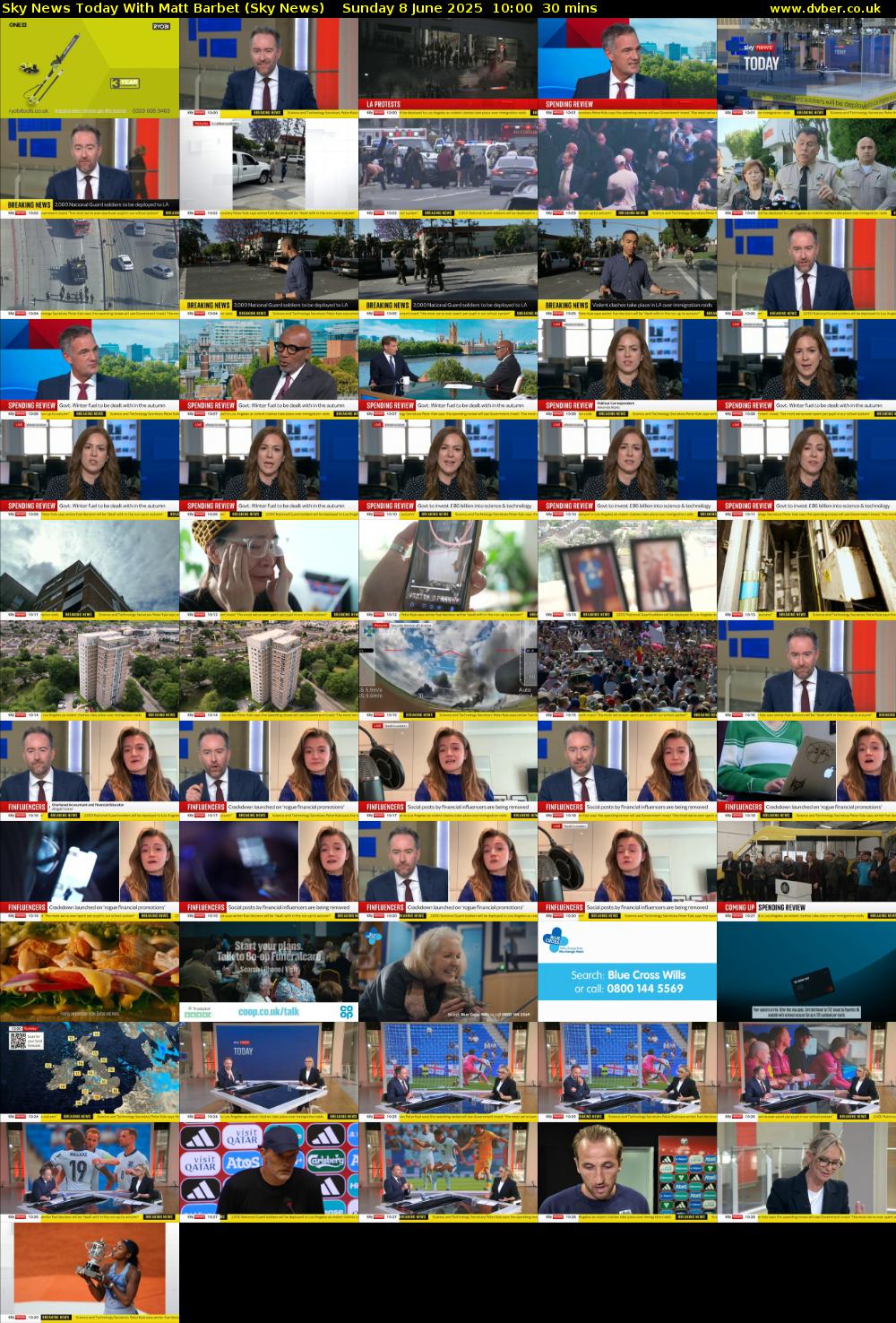 Sky News Today With Matt Barbet (Sky News) Sunday 8 June 2025 10:00 - 10:30