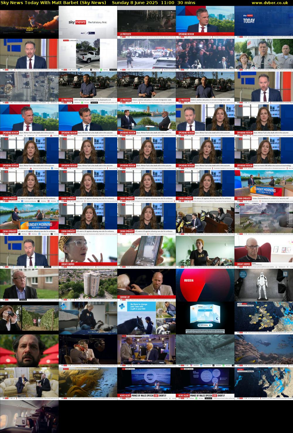 Sky News Today With Matt Barbet (Sky News) Sunday 8 June 2025 11:00 - 11:30