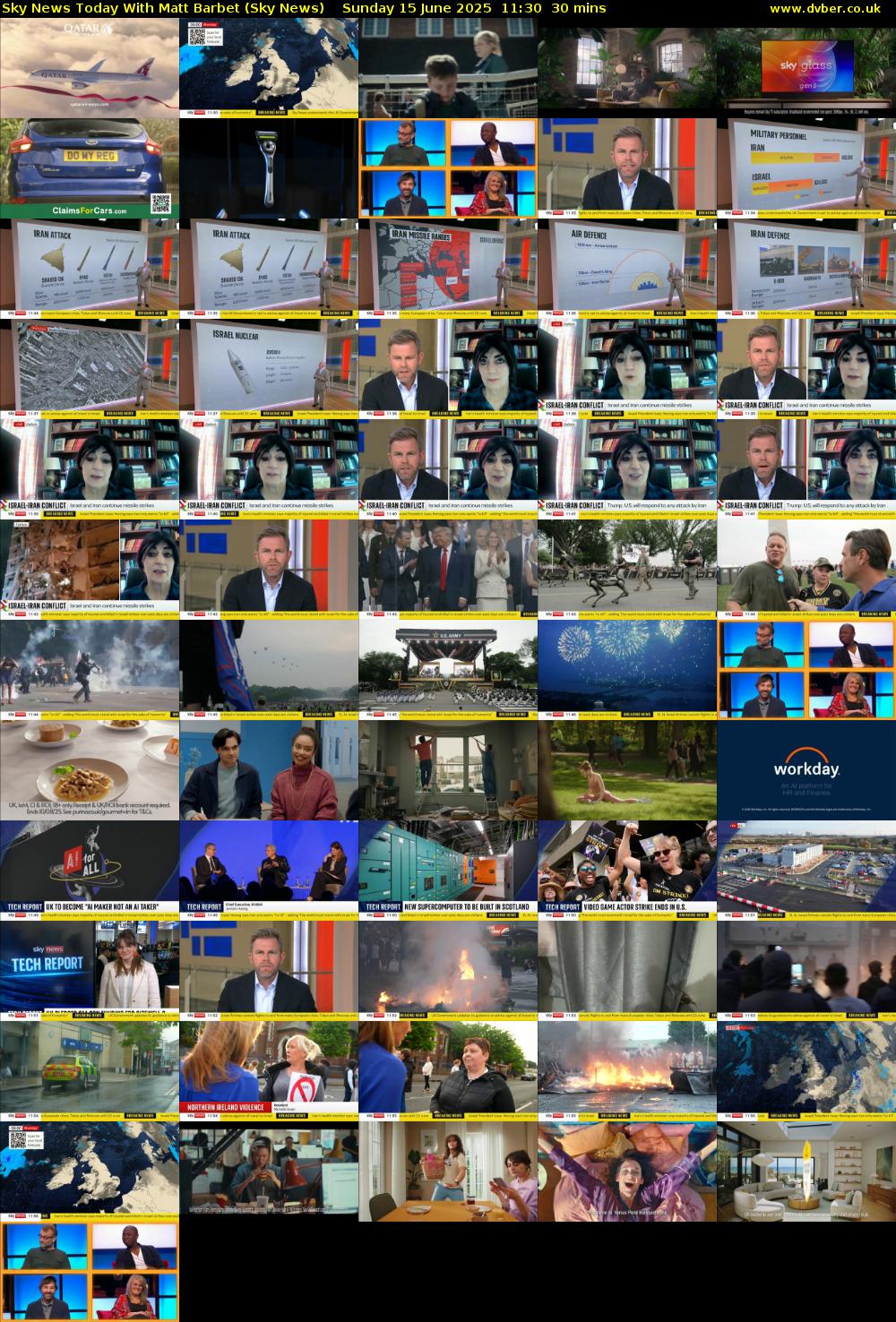 Sky News Today With Matt Barbet (Sky News) Sunday 15 June 2025 11:30 - 12:00