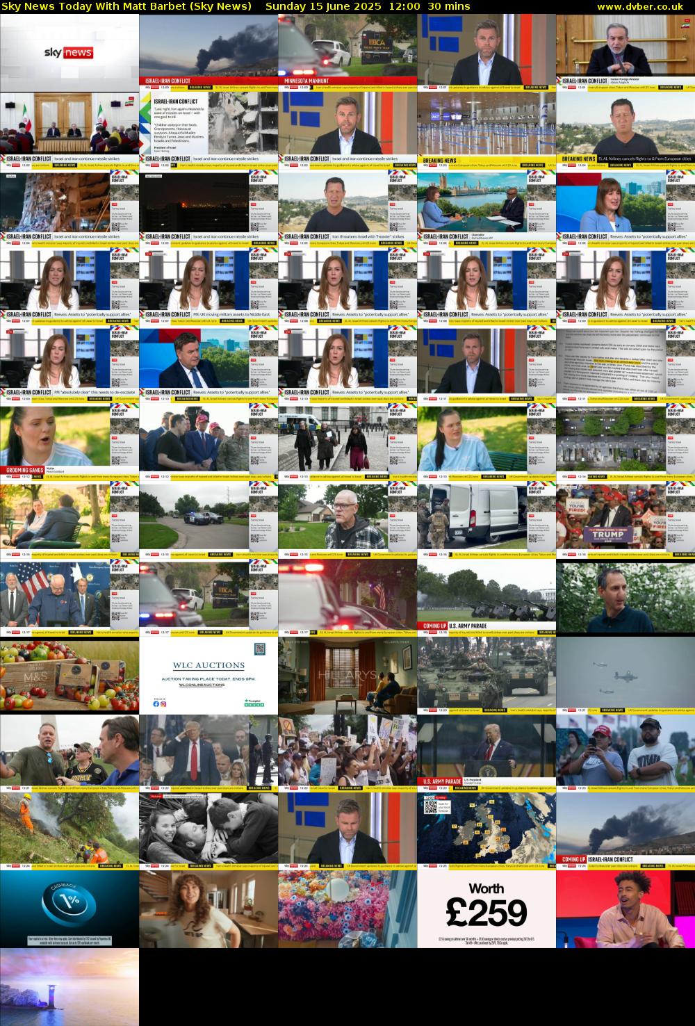 Sky News Today With Matt Barbet (Sky News) Sunday 15 June 2025 12:00 - 12:30