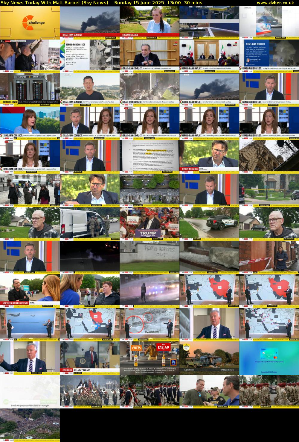 Sky News Today With Matt Barbet (Sky News) Sunday 15 June 2025 13:00 - 13:30