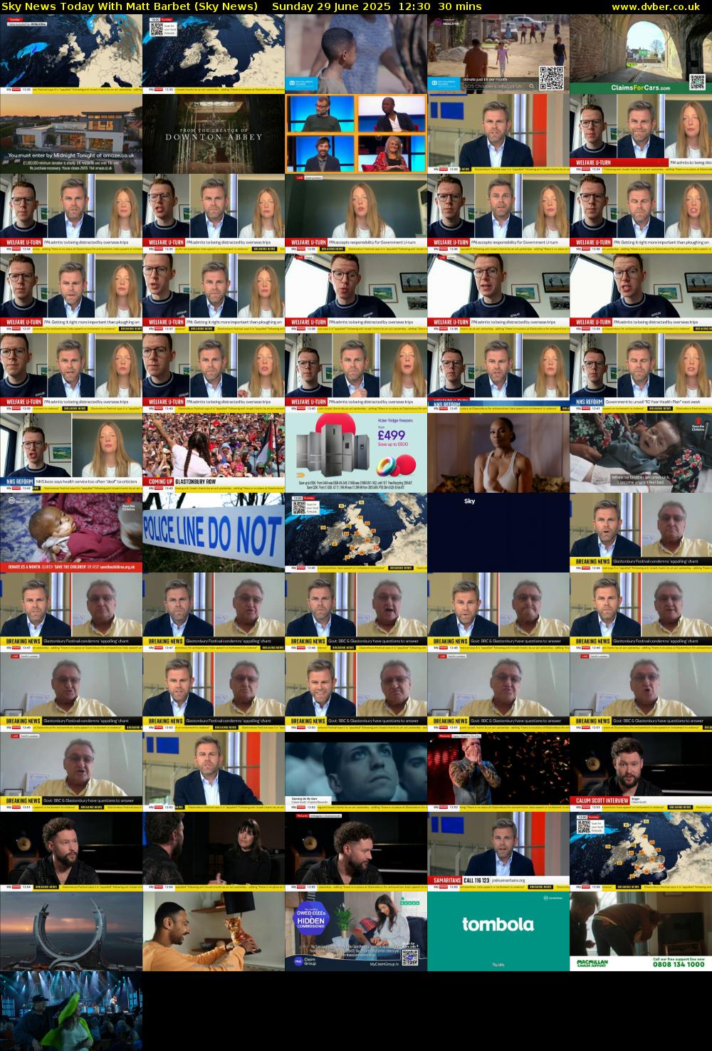 Sky News Today With Matt Barbet (Sky News) Sunday 29 June 2025 12:30 - 13:00