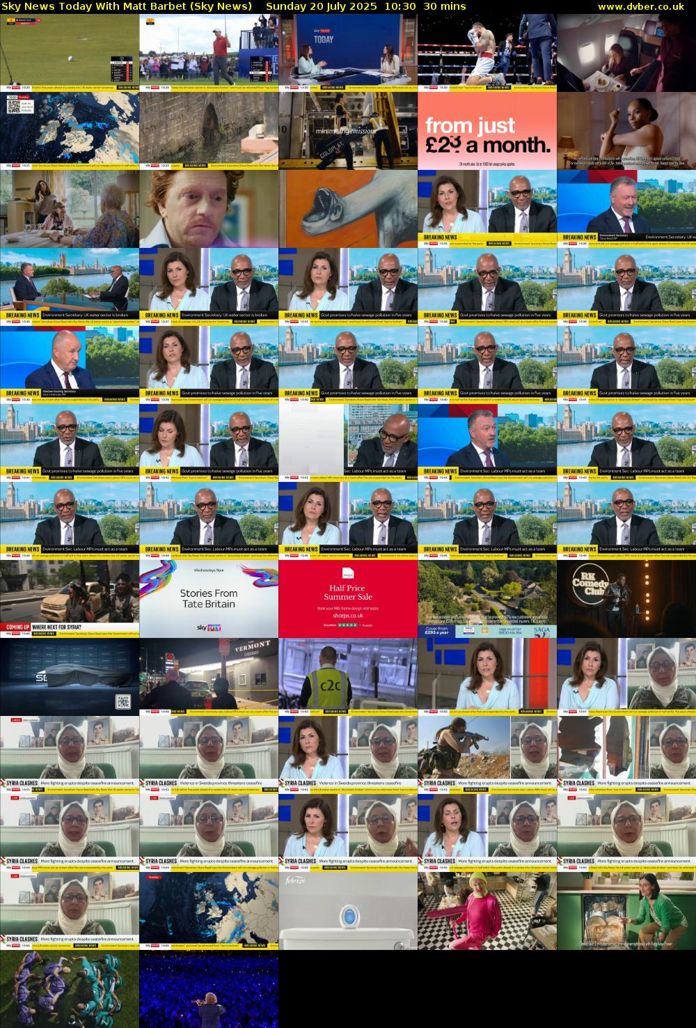 Sky News Today With Matt Barbet (Sky News) Sunday 20 July 2025 10:30 - 11:00