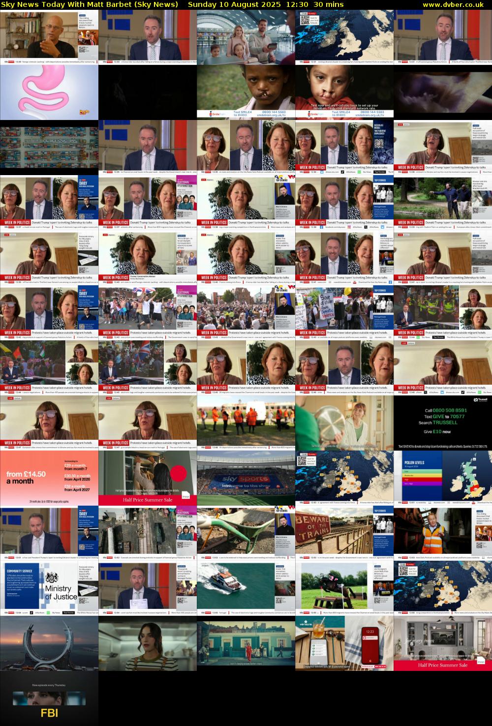 Sky News Today With Matt Barbet (Sky News) Sunday 10 August 2025 12:30 - 13:00