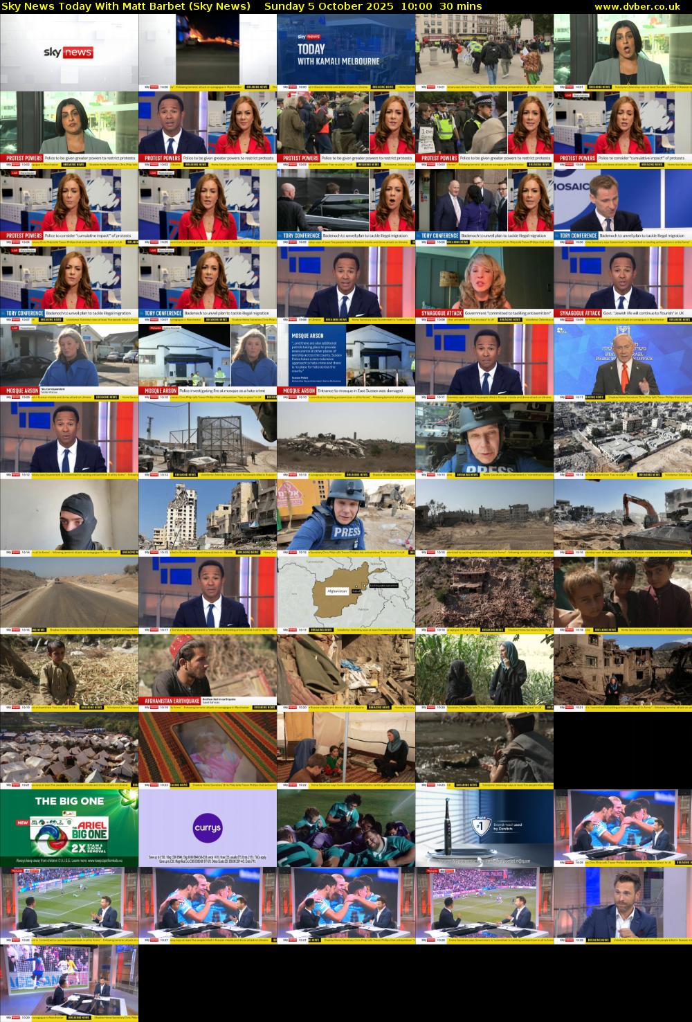 Sky News Today With Matt Barbet (Sky News) Sunday 5 October 2025 10:00 - 10:30