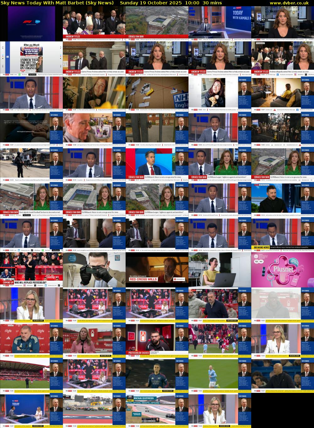 Sky News Today With Matt Barbet (Sky News) Sunday 19 October 2025 10:00 - 10:30