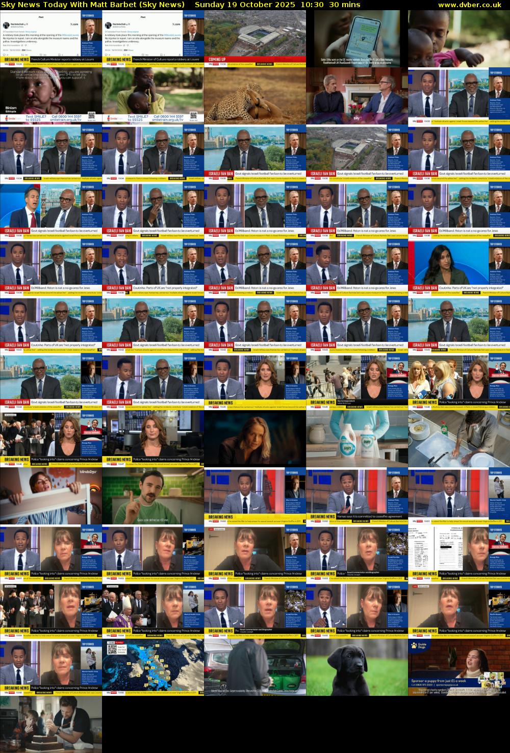 Sky News Today With Matt Barbet (Sky News) Sunday 19 October 2025 10:30 - 11:00