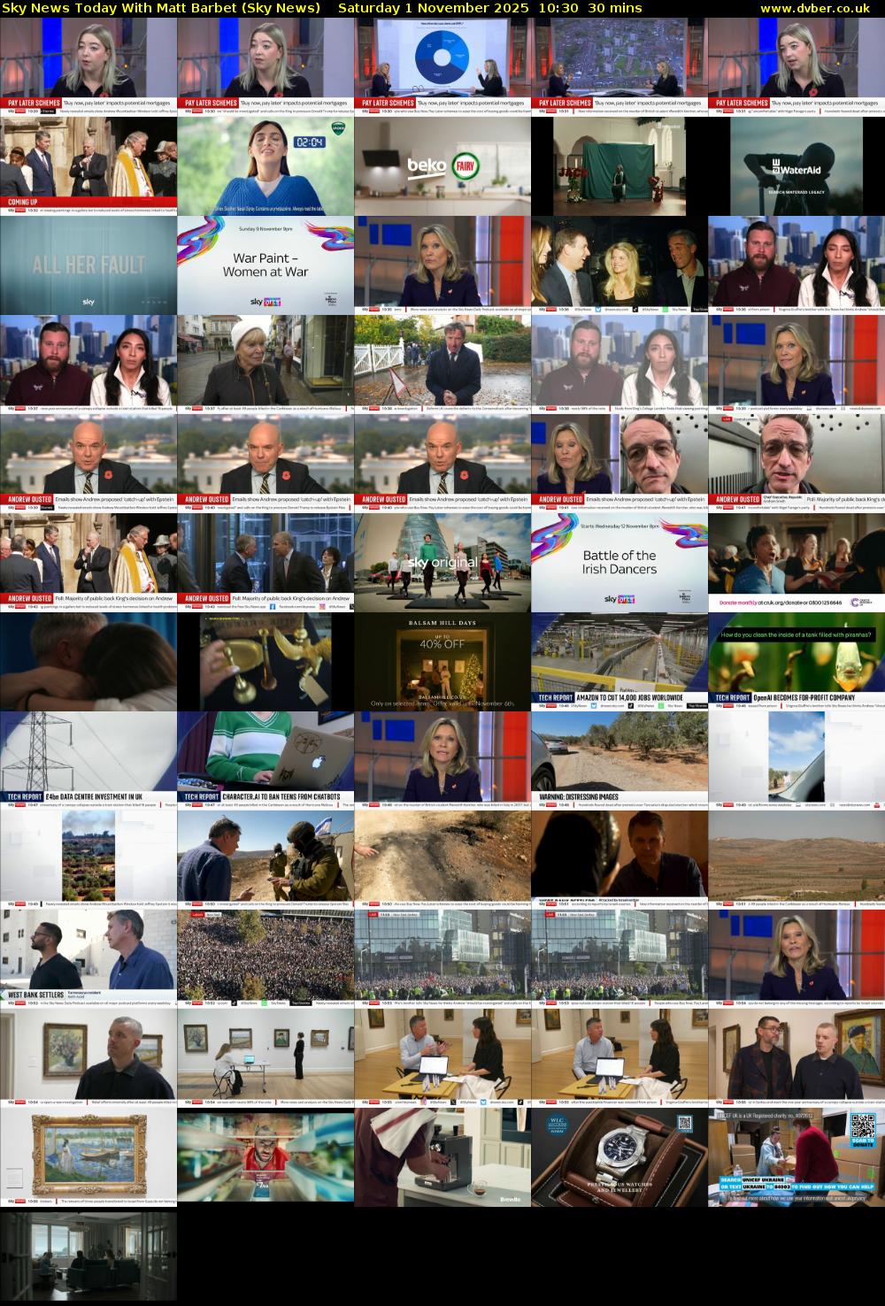 Sky News Today With Matt Barbet (Sky News) Saturday 1 November 2025 10:30 - 11:00