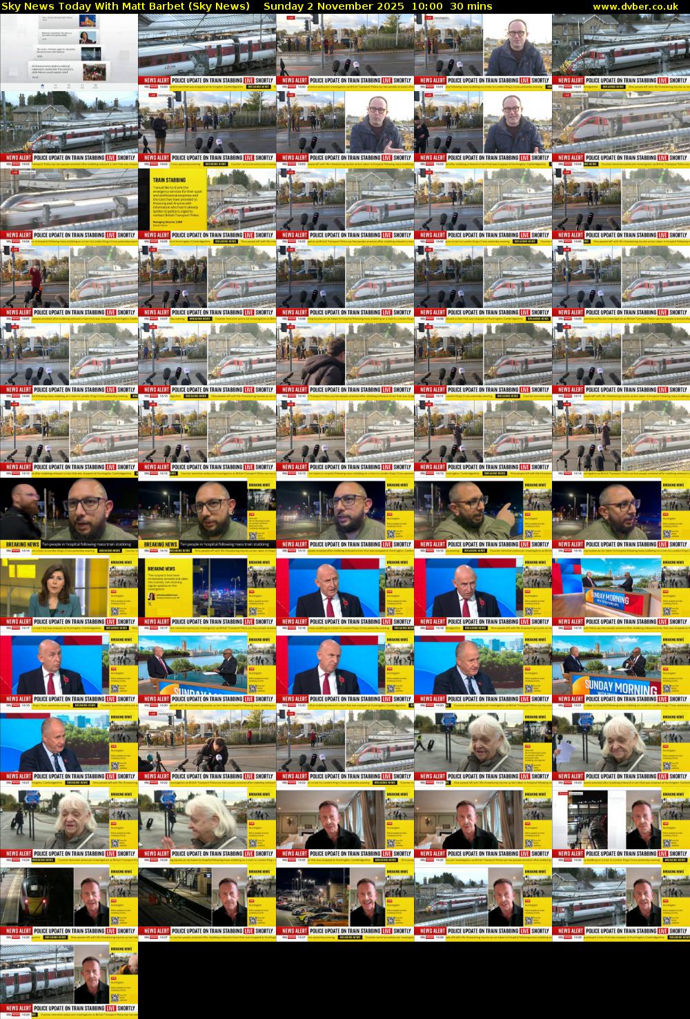 Sky News Today With Matt Barbet (Sky News) Sunday 2 November 2025 10:00 - 10:30