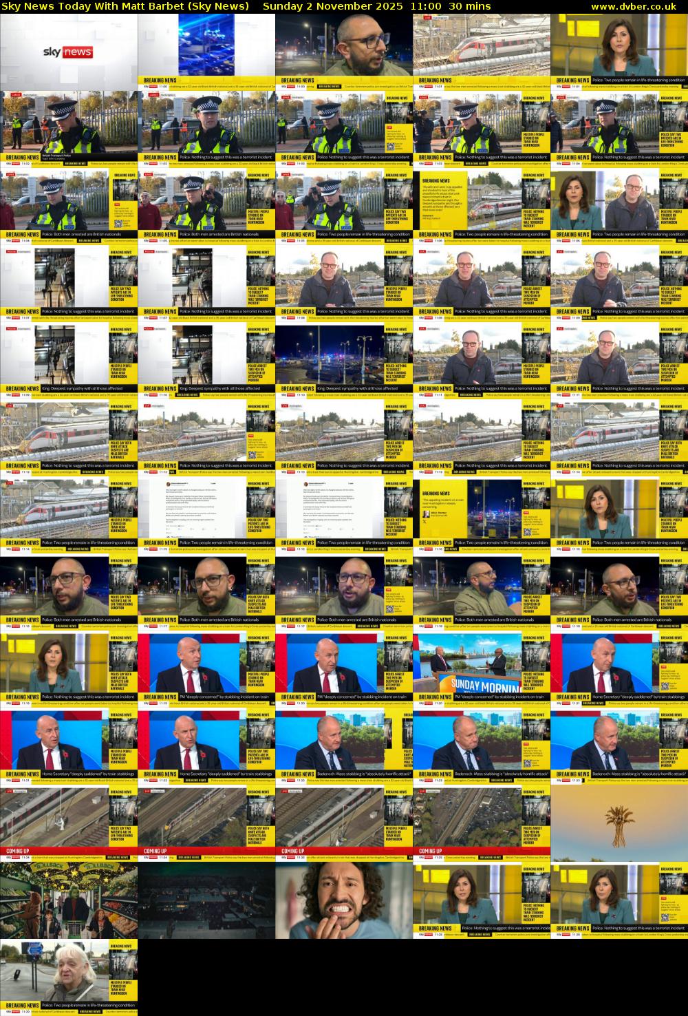 Sky News Today With Matt Barbet (Sky News) Sunday 2 November 2025 11:00 - 11:30