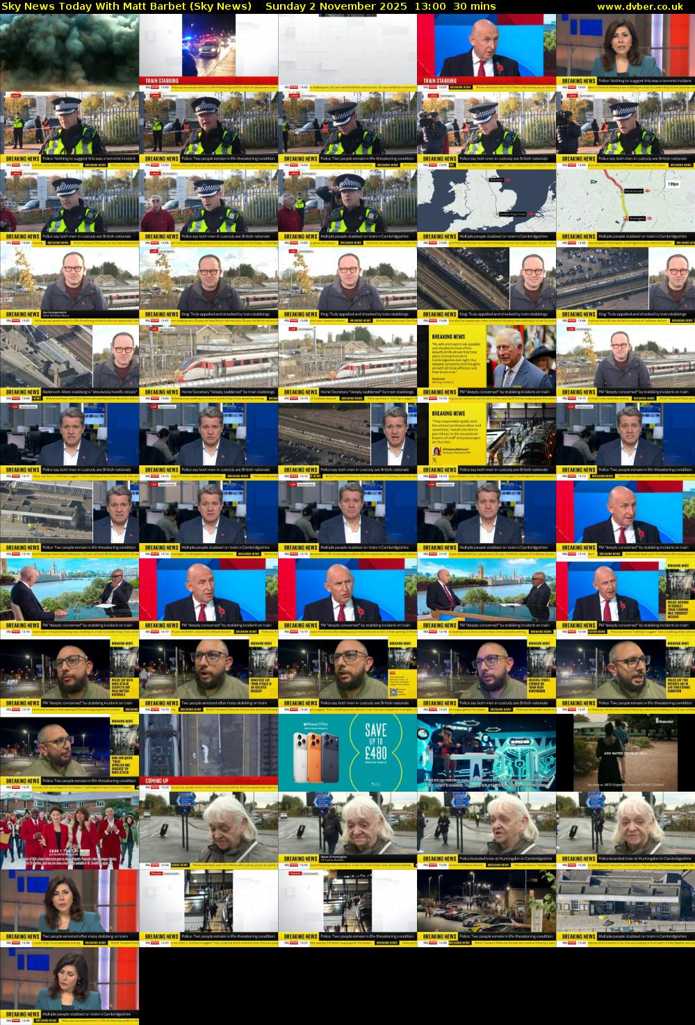 Sky News Today With Matt Barbet (Sky News) Sunday 2 November 2025 13:00 - 13:30