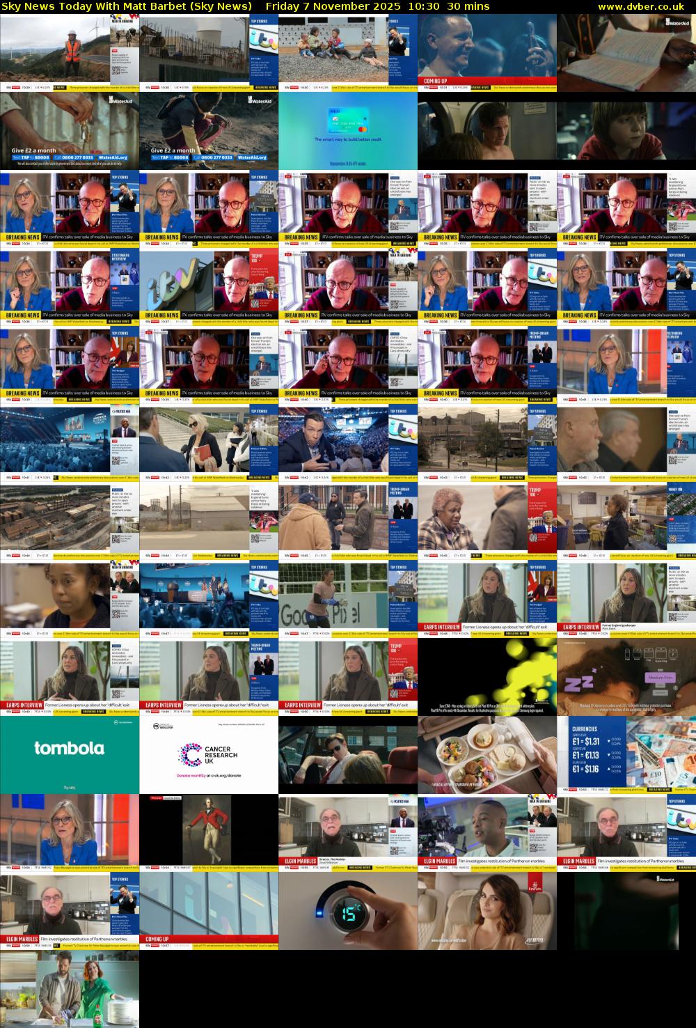 Sky News Today With Matt Barbet (Sky News) Friday 7 November 2025 10:30 - 11:00