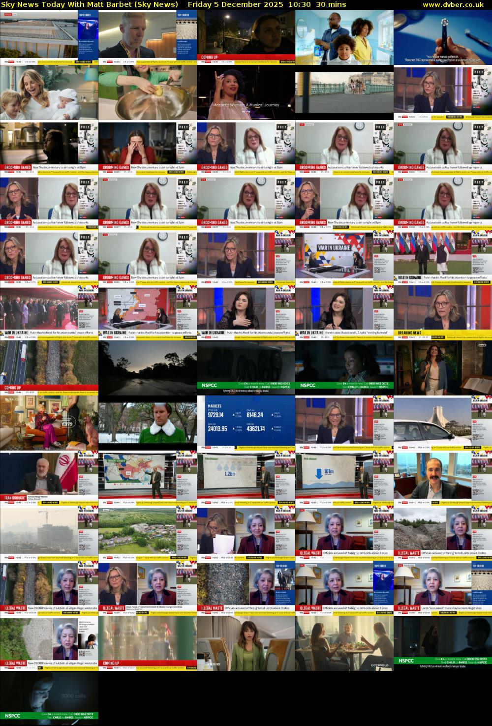 Sky News Today With Matt Barbet (Sky News) Friday 5 December 2025 10:30 - 11:00