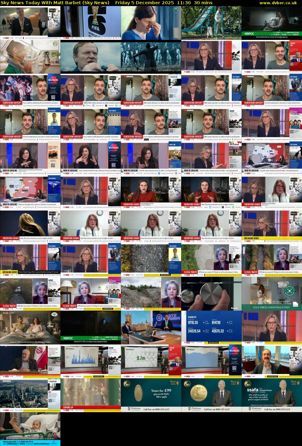 Sky News Today With Matt Barbet (Sky News) Friday 5 December 2025 11:30 - 12:00