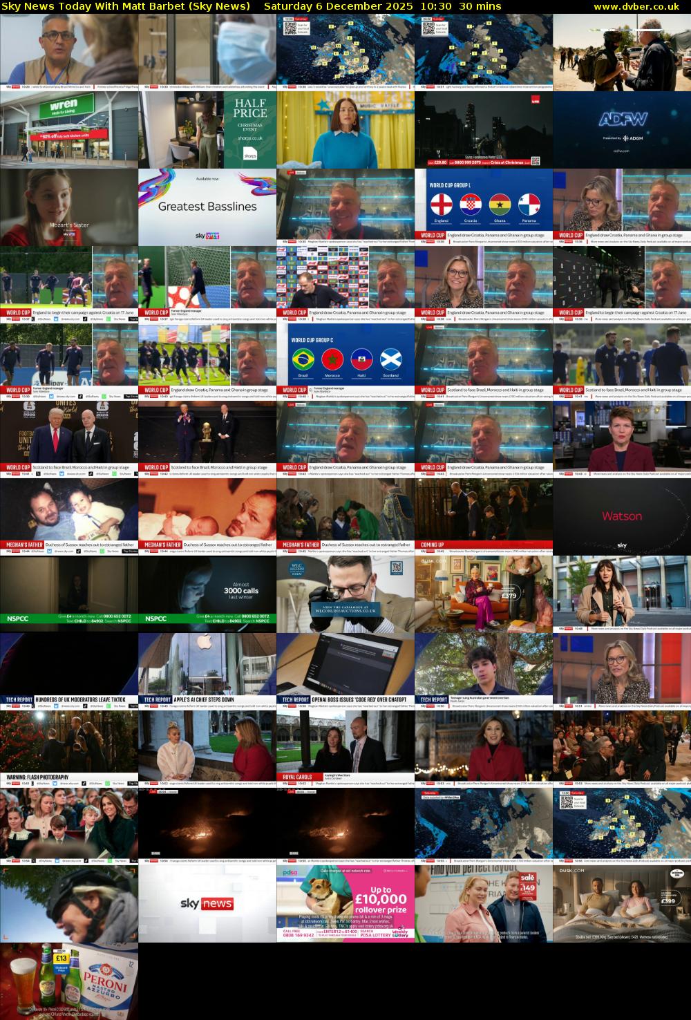 Sky News Today With Matt Barbet (Sky News) Saturday 6 December 2025 10:30 - 11:00