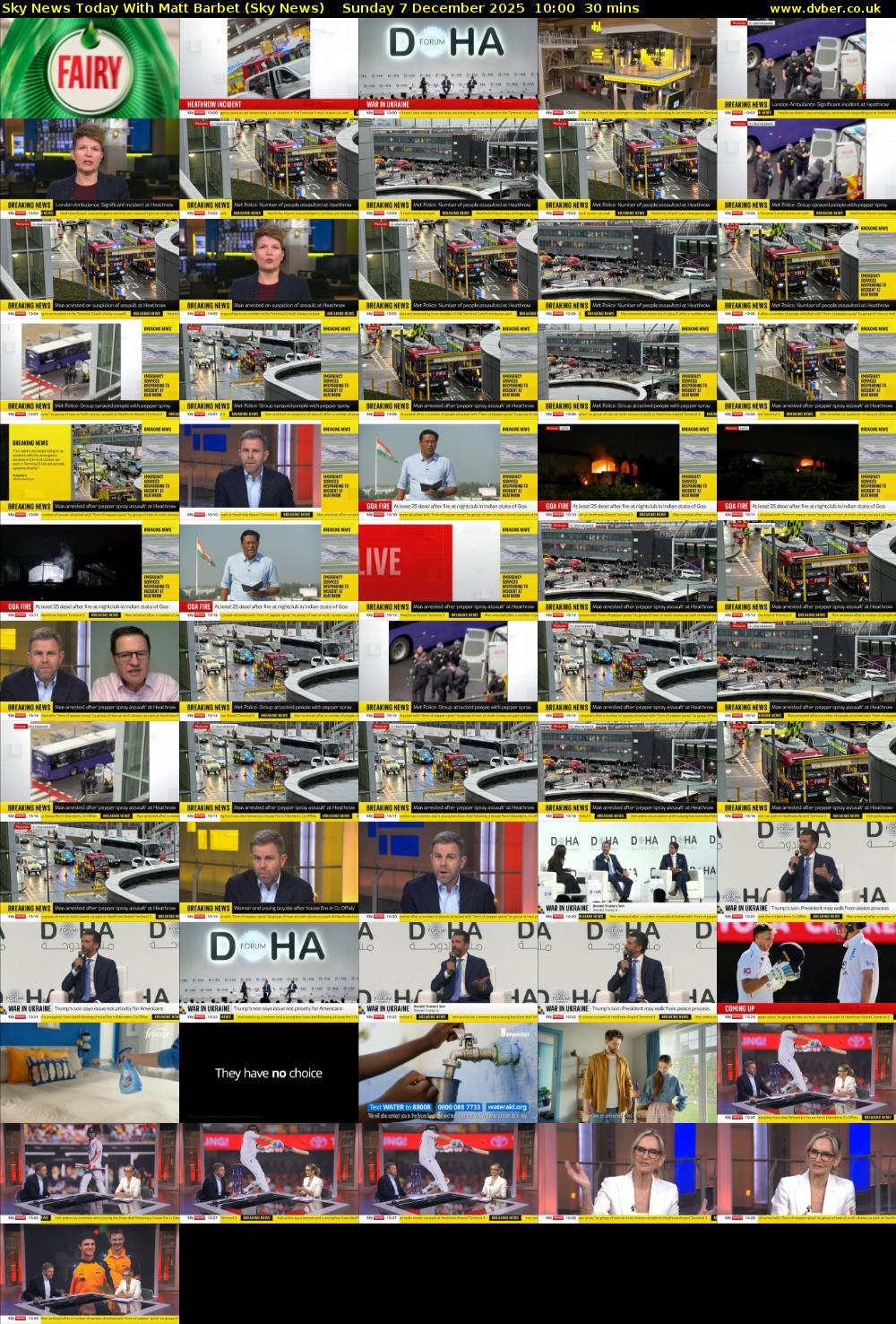 Sky News Today With Matt Barbet (Sky News) Sunday 7 December 2025 10:00 - 10:30