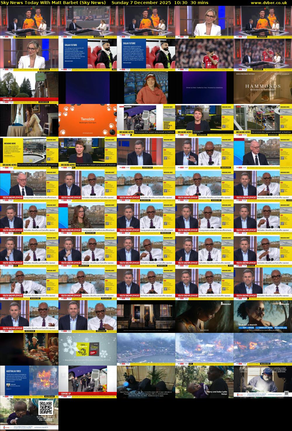 Sky News Today With Matt Barbet (Sky News) Sunday 7 December 2025 10:30 - 11:00